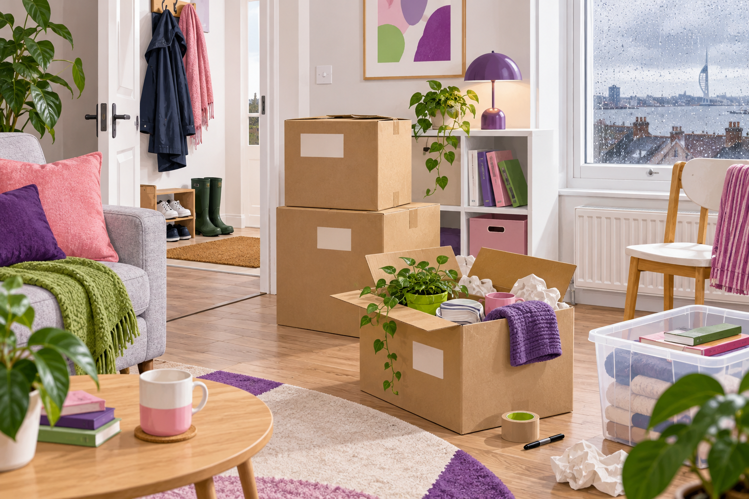 Illustration for Moving house this autumn? Organise the essentials before the boxes